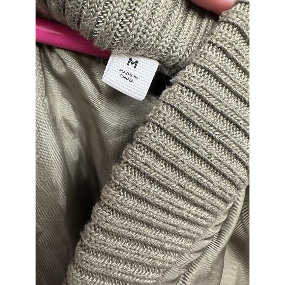 Pacsun‎ Bomber Jacket Mens Medium Army Green Casual Military - Picture 3 of 9